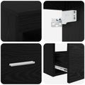 vidaXL Set kabinetov do kúpeľne 3 ks Čierna 49,5 x 41 x 63 cm
