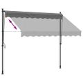 vidaXL Zaťahovacia markíza antracitová 250x150 cm látka a oceľ
