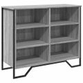 vidaXL Komoda sivá sonoma 91x35,5x74,5 cm kompozitné drevo