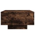 vidaXL Konferenčný stolík s LED svetlami dymový dub 55x55x31 cm