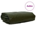 vidaXL Tarpaulin 650g / m² Olivovo zelená 4 x 8 m Plátno s PVC povrchom