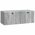 vidaXL Nástenná TV skrinka 78,5 x 31 x 30 cm Sivý Sonoma