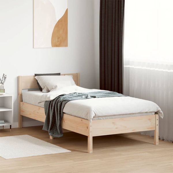 vidaXL Posteľ bez matraca 90x200 cm masívna borovica
