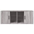 vidaXL TV skrinka sivý dub sonoma 100x35x40 cm spracované drevo