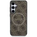 Obal Guess HC Magnetic PU 4G Ring Classic Logo pre Samsung Galaxy S25 hnedá
