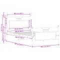 vidaXL Posteľný rám bez matraca dub sonoma 100x200 cm kompozitné drevo