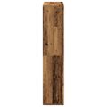 vidaXL Rozdeľovacia knižnica staré drevo 69,5x29x137,5 cm kompoz.drevo