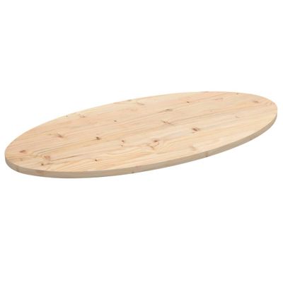 vidaXL Stolová doska 90x45x2,5 cm masívne borovicové drevo oválny tvar