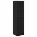 vidaXL Highboard Čierny dub 35 x 37 x 142 cm Kompozitné drevo