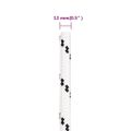 vidaXL Pletené lodné lano biele 12 mm x 25 m polyester