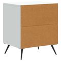 vidaXL Nočný stolík 2 ks Biela 43 x 34,5 x 50 cm Kompozitné drevo