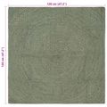 vidaXL Kusové koberce Olivovo zelená 120 x 120 cm Juta
