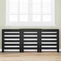 vidaXL Kryt radiátora Čierny dub 205 x 21,5 x 83,5 cm Kompozitné drevo