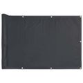 vidaXL Balkónová zástena, antracitová 300x90 cm, PVC