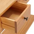 vidaXL Konzolový stolík 110x35x75 cm dubový masív