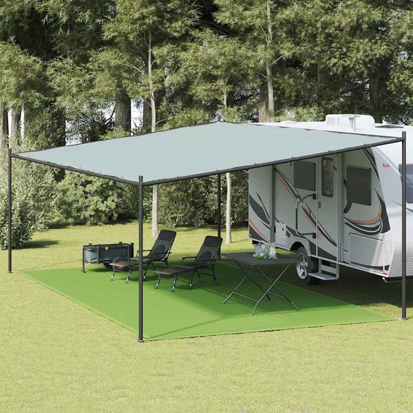 vidaXL Koberec do stanu bledozelený 400x600 cm HDPE