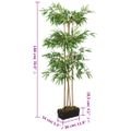 vidaXL Umelý bambusový strom 1216 listov 180 cm zelený