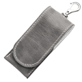 MKM MK LTP-1 LEATHER TOOL POUCH Grey/Whtie kožené puzdro na menšie EDC vybavenie
