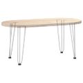 vidaXL Nohy do vlasov pre konferenčný stolík 4 ks, biele 42 cm, masívna oceľ