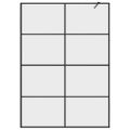 vidaXL Sprchová zástena z priehľadného ESG skla 140x195 cm čierna