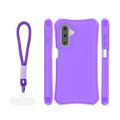 Puzdro Safepop s popruhom pre Samsung Galaxy A17 4G / A17 5G / A26 5G / A18 5G fialové