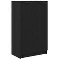 vidaXL Skriňa na topánky Čierny dub 59 x 35 x 100 cm Kompozitné drevo