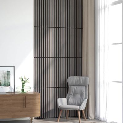 vidaXL Nástenné panely 8 pcs Sivá 60,5 x 60 cm