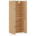 vidaXL Vysoká skrinka dub sonoma 69,5x34x180 cm spracované drevo