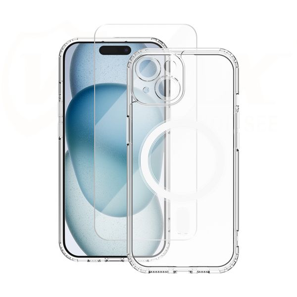 Sada Vmax puzdro + sklo 2,5D premium pre iPhone 16 Plus 6,7"