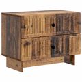 vidaXL Nočný stolík Staré drevo 62 x 34,5 x 47,5 cm Kompozitné drevo