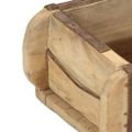 vidaXL Podnos 4 ks Hnedá 57 x 15 x 9 cm Masívne obnovené drevo