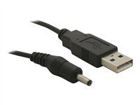 USB / napájací kábel - DC jack 3,5 x 1,35 mm (M) do USB (M) - 5 V - 1,5 m - pre P/N: 61234, 66202, 66207