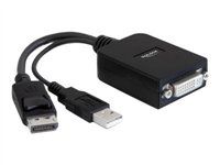 Adaptér DisplayPort - dva spoje - DVI-I (F) do DVI-I, USB (pouze napájení) (M) - 23 cm - aktivní