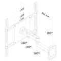 Neomounts FPMA-W960/Držák displeje/na stěnu/23-52"/sklopný/3 čepy/VESA 400X400/nosn. 25kg/černý Držák, VESA, nástenný, pro LCD a TV 23"-52", náklon 15°, otácení 180°, rotace 360°, nosnost 25kg, cerný
