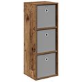 vidaXL Servírovacia skriňa so zásuvkou Staré drevo 30,5 x 27 x 84,5 cm