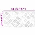 vidaXL Schodový rošt 4 ks 50 x 25 cm Strieborná Hliník Obdĺžnikový