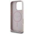 Puzdro Guess HC MagSafe PU 4G Circle s klasickým logom pre iPhone 16 Pro ružové