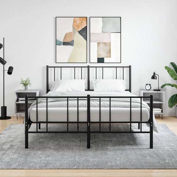 vidaXL Nočné skrinky 2 ks betónovo sivé 40x30x50 cm kompozitné drevo