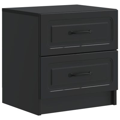 vidaXL Nočný stolík Čierna 43 x 34,5 x 44,5 cm Kompozitné drevo