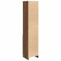 vidaXL Highboard Hnedý dub 37,5x35x180 cm Konštruktérske drevo