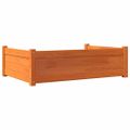 vidaXL Pelech pre psa voskovohnedý 95,5x65,5x28 cm masívna borovica