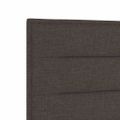 vidaXL Zadné čelo Tmavohnedá látka