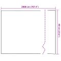 vidaXL Samolepiaca okenná fólia Mliečne pruhy 60 x 2000 cm PVC