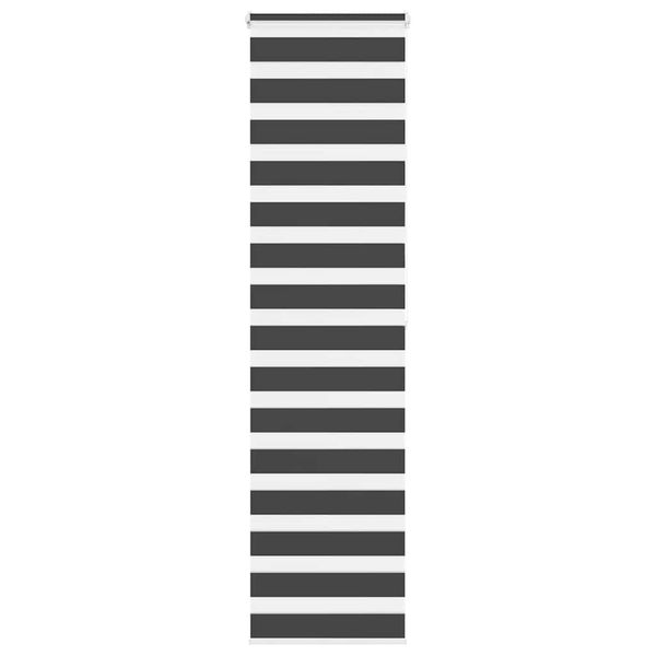vidaXL Zebra roleta čierna 65x200 cm šírka látky 60,9 cm polyester