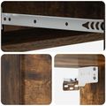 vidaXL Nástenný bočný stôl Dymový dub 87,5 x 34,5 x 17 cm