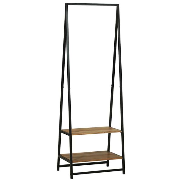 vidaXL Vešiak na oblečenie Čierna 60 x 45 x 180 cm
