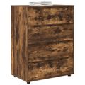 vidaXL Úložné skrine 80 x 48 x 105 cm Kompozitné drevo Dymová dub