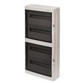 Rozvádzač AcquaPLUS 39072 IP65, 72mod. (4x18), na omietku, prehľadné dvere, 878x430x160mm