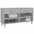 vidaXL Botník sivý dub sonoma 102x35x55 cm spracované drevo