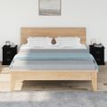 vidaXL Nočné stolíky 2 ks čierne 39x39x47,5 cm spracované drevo